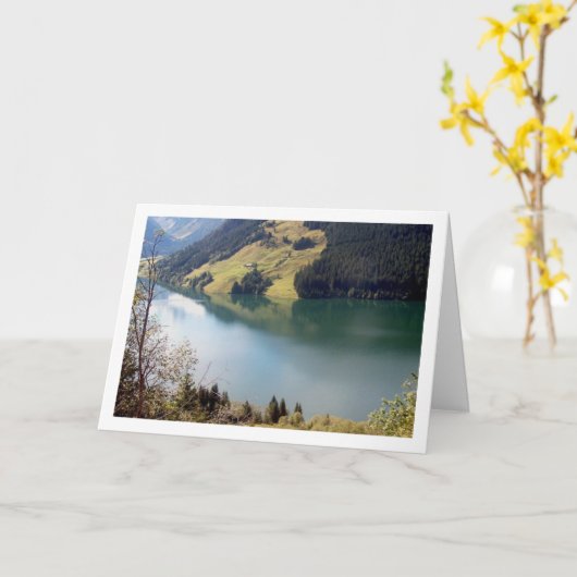 Oostenrijks meerlandschap kaart (Gele Bloem)