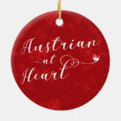 Oostenrijks Ornament voor hart en kerstbomen (Achterkant)