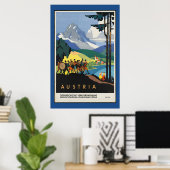  Oostenrijks reisbureau Poster (Thuiskantoor)