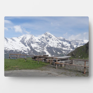 Oostenrijkse Alpen, aangepast plaquette Fotoplaat