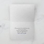 Oostenrijkse Alpen Bijbelvers Condoleance Kaart (Binnen)