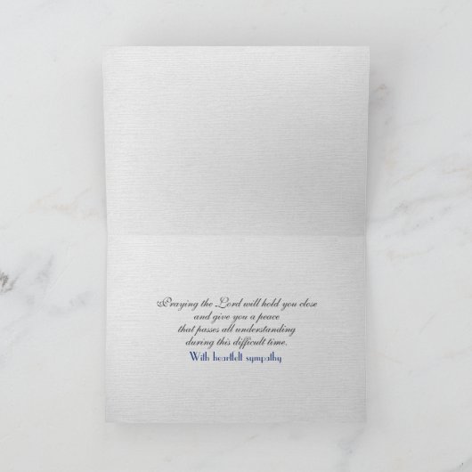 Oostenrijkse Alpen Bijbelvers Condoleance Kaart (Binnen)