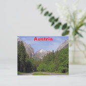Oostenrijkse Alpen Briefkaart (Staand voorkant)