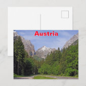 Oostenrijkse Alpen Briefkaart (Voorkant / Achterkant)