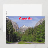 Oostenrijkse Alpen-kaart (Voorkant / Achterkant)