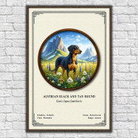 Oostenrijkse Black and Tan Hound Zoölogie Serie