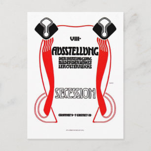Oostenrijkse Jugendstil Art Nouveau expo Briefkaart