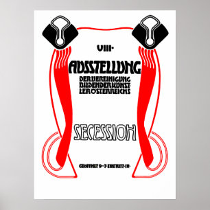 Oostenrijkse Jugendstil Art Nouveau expo Poster
