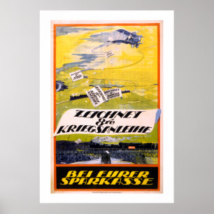 Oostenrijkse lening uit de 8e oorlog (wit) poster