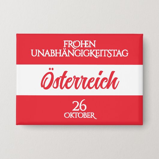 Oostenrijkse nationale vlag button (Voorkant)