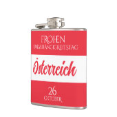 Oostenrijkse nationale vlag heupfles (Links)