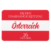Oostenrijkse nationale vlag magneet (Horizontaal)