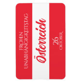 Oostenrijkse nationale vlag magneet (Verticaal)