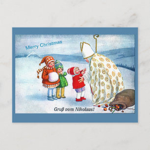 Oostenrijkse St. Nicolas & Children Nice , kopie Briefkaart