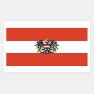 Oostenrijkse staatskas rechthoekige sticker
