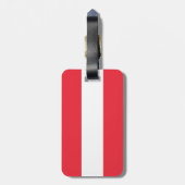 Oostenrijkse vlag bagagelabel (Achterkant verticaal)