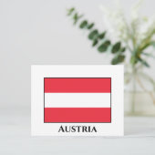 Oostenrijkse vlag briefkaart (Staand voorkant)