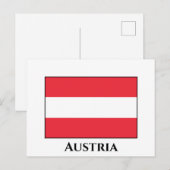 Oostenrijkse vlag briefkaart (Voorkant / Achterkant)