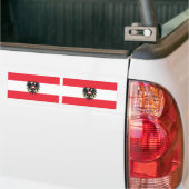 Oostenrijkse vlag bumpersticker (Op Truck)