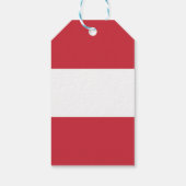 Oostenrijkse vlag cadeaulabel (Achterkant)