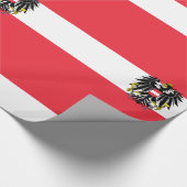 Oostenrijkse vlag cadeaupapier (Hoek)