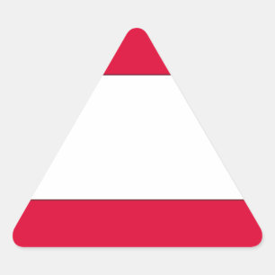 Oostenrijkse vlag driehoek sticker