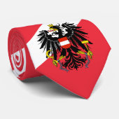 Oostenrijkse vlag en Oostenrijkse reizen, zakenrei Stropdas (Opgerold)