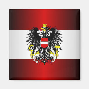 Oostenrijkse vlag en wapens magneet