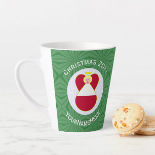 Oostenrijkse Vlag Engel Kerst Persoonlijk Latte Mok