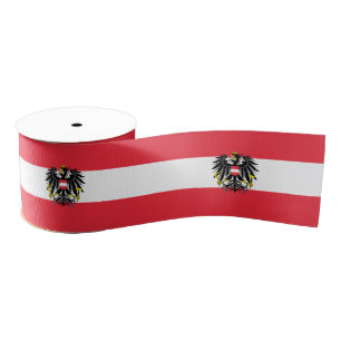Oostenrijkse vlag grosgrain lint