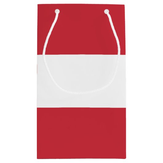 Oostenrijkse vlag klein cadeauzakje (Achterkant)