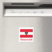 Oostenrijkse vlag met Duitse naam Magneet (Insitu (Vaatwasser))