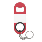 Oostenrijkse vlag mini flessenopener (Achterkant)