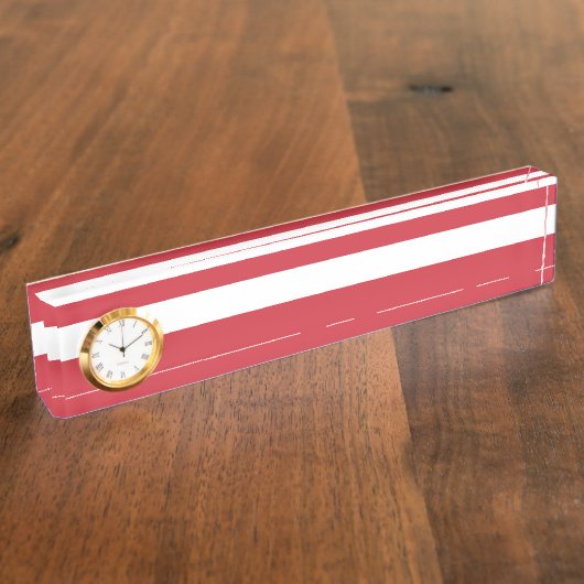 Oostenrijkse vlag naambordje (Zijkant)