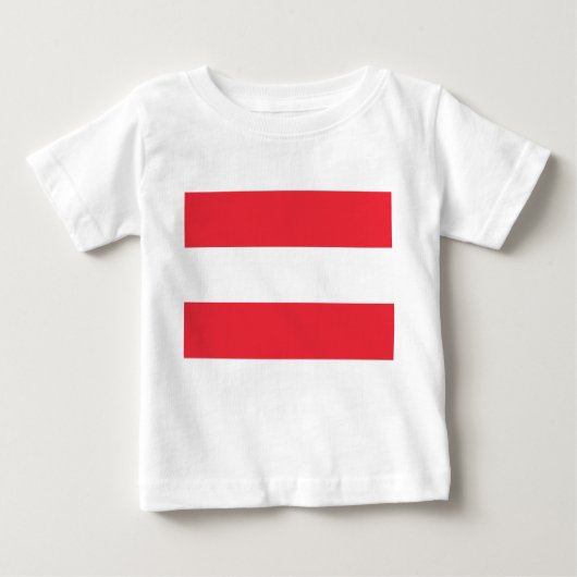 Oostenrijkse vlag (Oostenrijk) Baby T-Shirt (Voorkant)