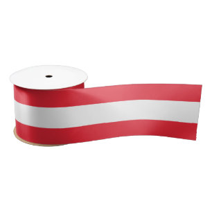 Oostenrijkse vlag (Oostenrijk) Satin Ribbon Lint