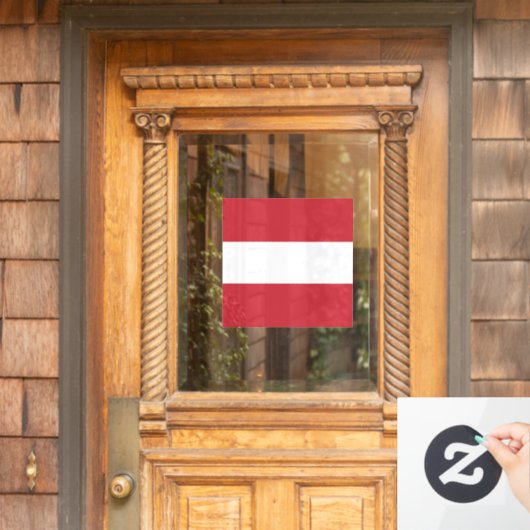 Oostenrijkse vlag raamsticker (Huis Deur)