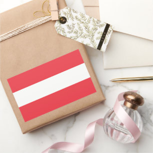 Oostenrijkse vlag rechthoekige sticker