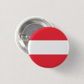 Oostenrijkse vlag ronde button 3,2 cm (Voorkant /achterkant)
