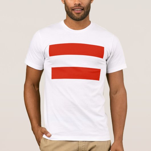 Oostenrijkse vlag t-shirt (Voorkant)