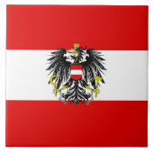 Oostenrijkse vlag tegeltje (Voorkant)