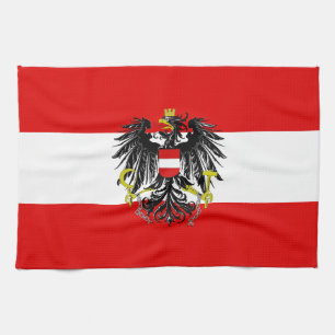 Oostenrijkse vlag theedoek