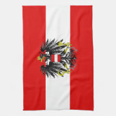 Oostenrijkse vlag theedoek (Verticaal)