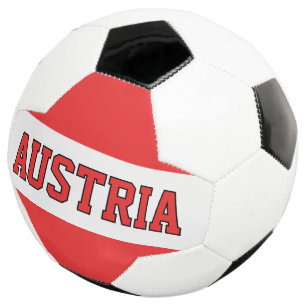 Oostenrijkse vlag voetbal voor teamfan en speler
