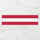 Oostenrijkse vlag waterfles etiket (Enkel label)