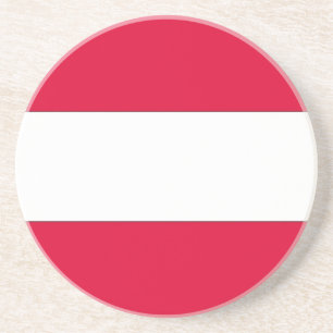 Oostenrijkse vlag zandsteen onderzetter