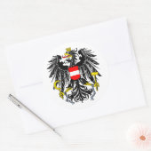 Oostenrijkse wapenstilstand ronde sticker (Envelop)