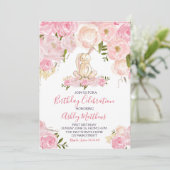 Ooster Bunny First-jarig, wat konijntje Kaart (Staand voorkant)