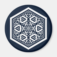 Oosters Blauw Wit Ottomaans Turks Tracery Art