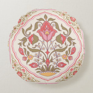  oosters: bloemig stijlvol design. rond kussen